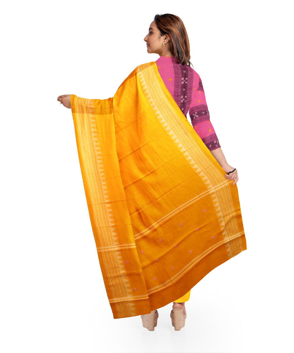 Red black handloom cotton sambalpuri dress material