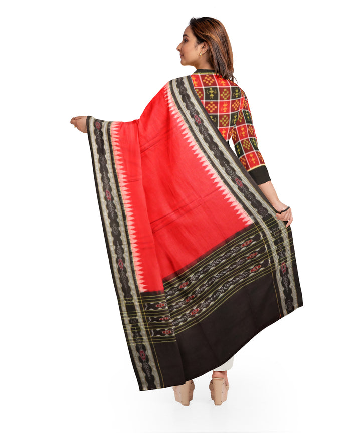 Multicolor black handloom cotton sambalpuri dress material