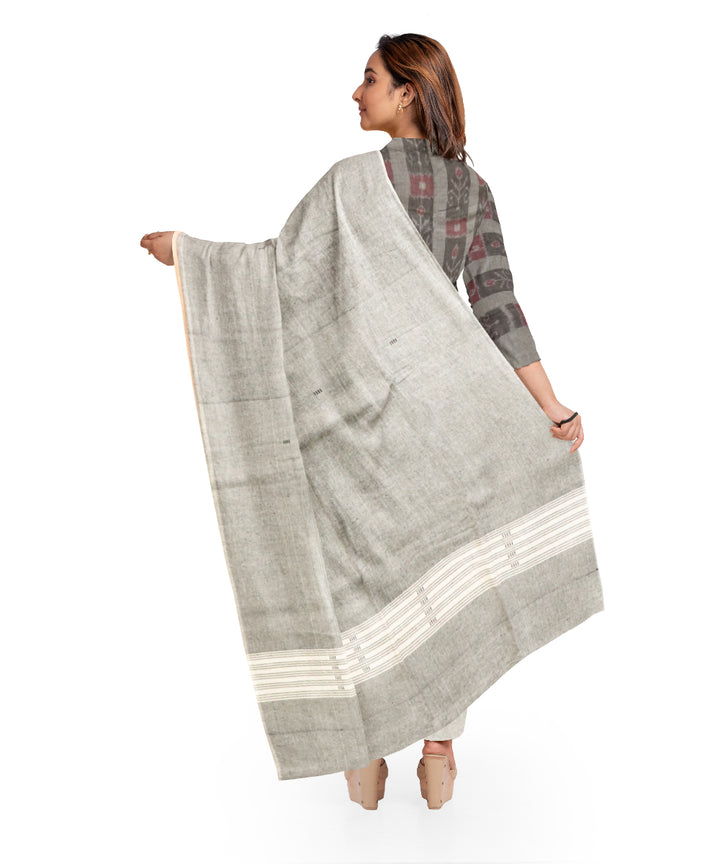 Grey gray handloom cotton nuapatna dress material