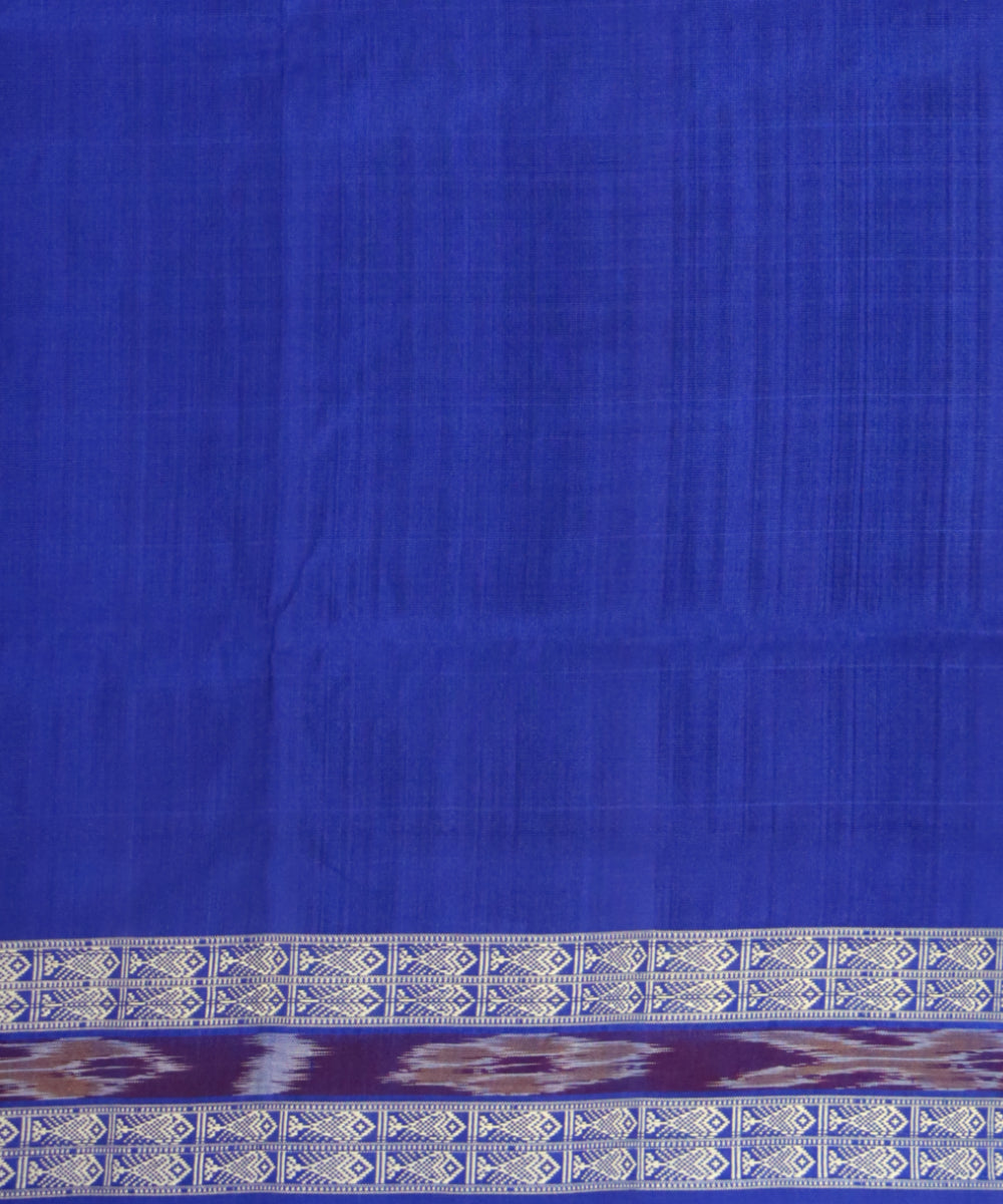 Turquoise catalina blue silk handloom bomkai saree