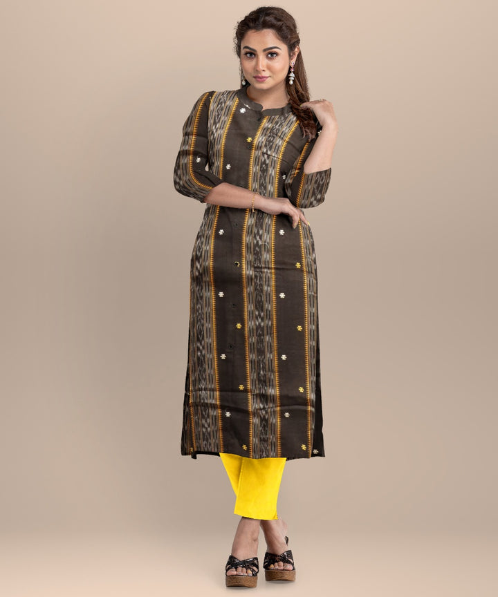 Amaranth purple yellow handloom cotton nuapatna dress material