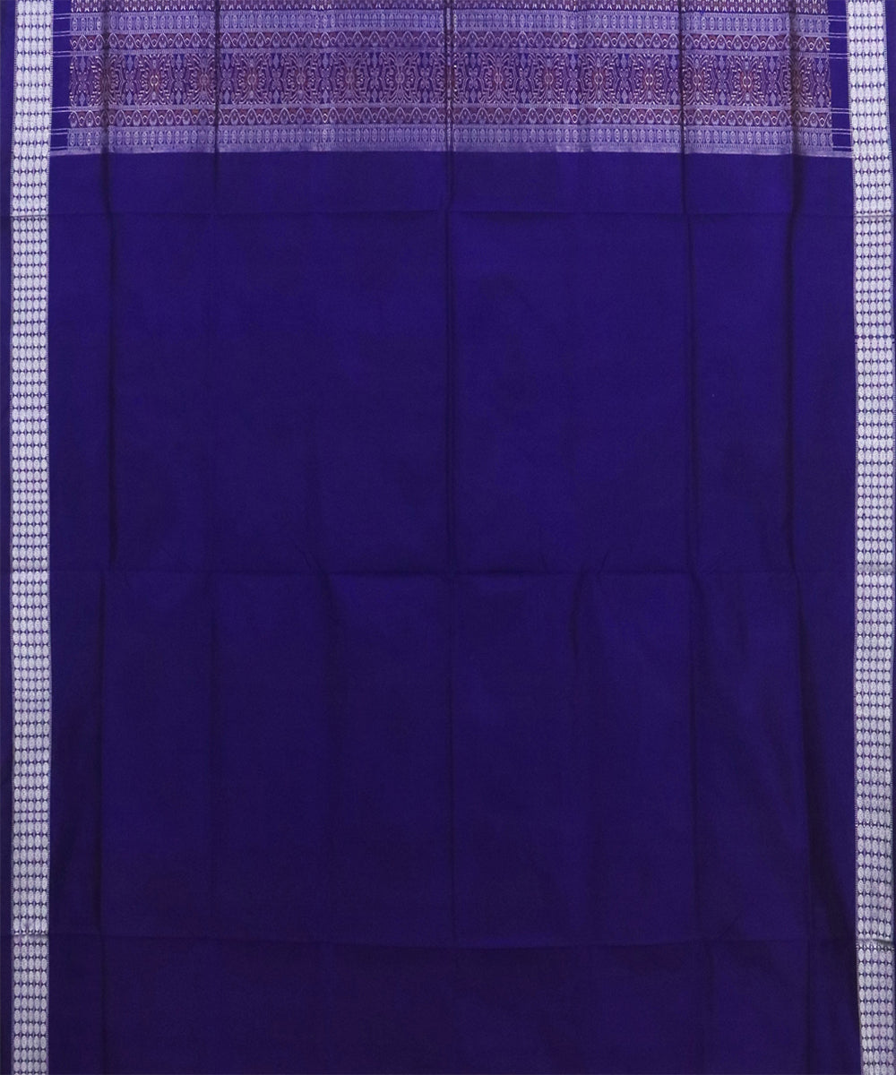 Peach blue Silk Handwoven Bomkai Saree