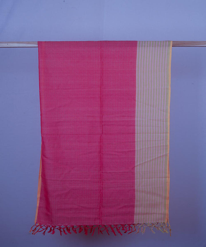 Red handwoven cotton stole