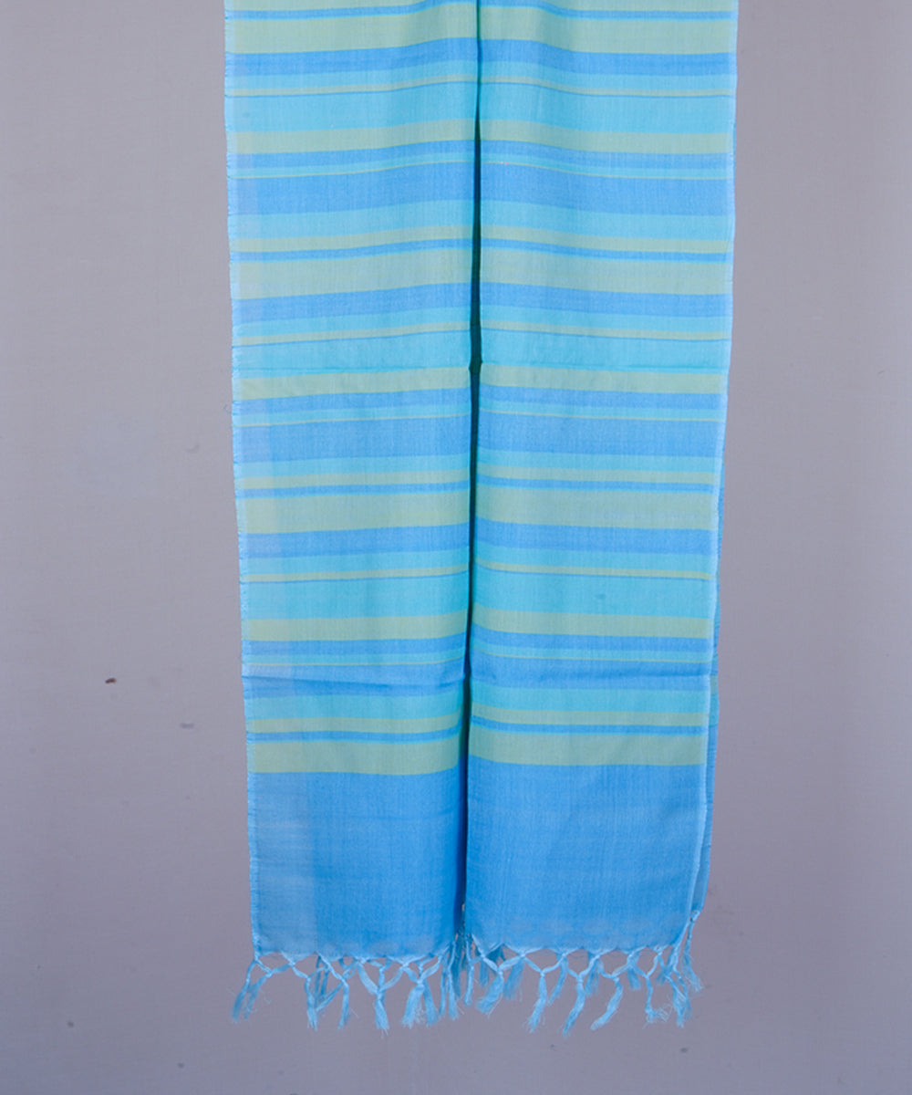 Blue handloom cotton stole