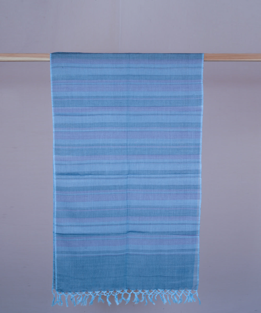 Multicolor handwoven cotton stole