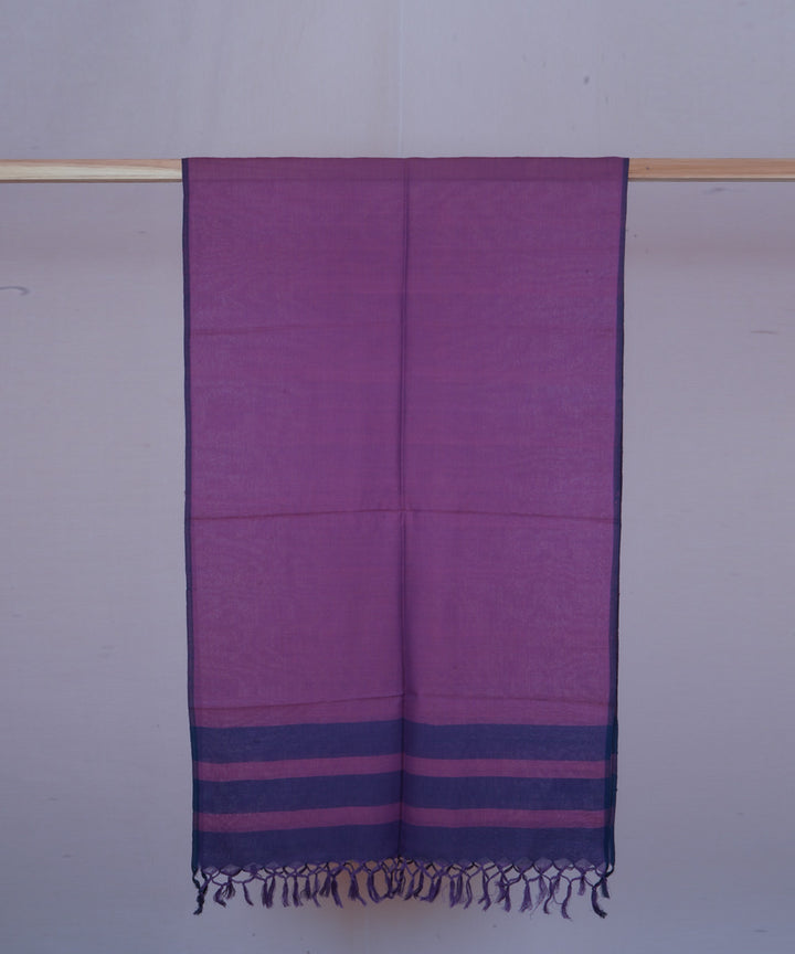Mauve handwoven cotton stole
