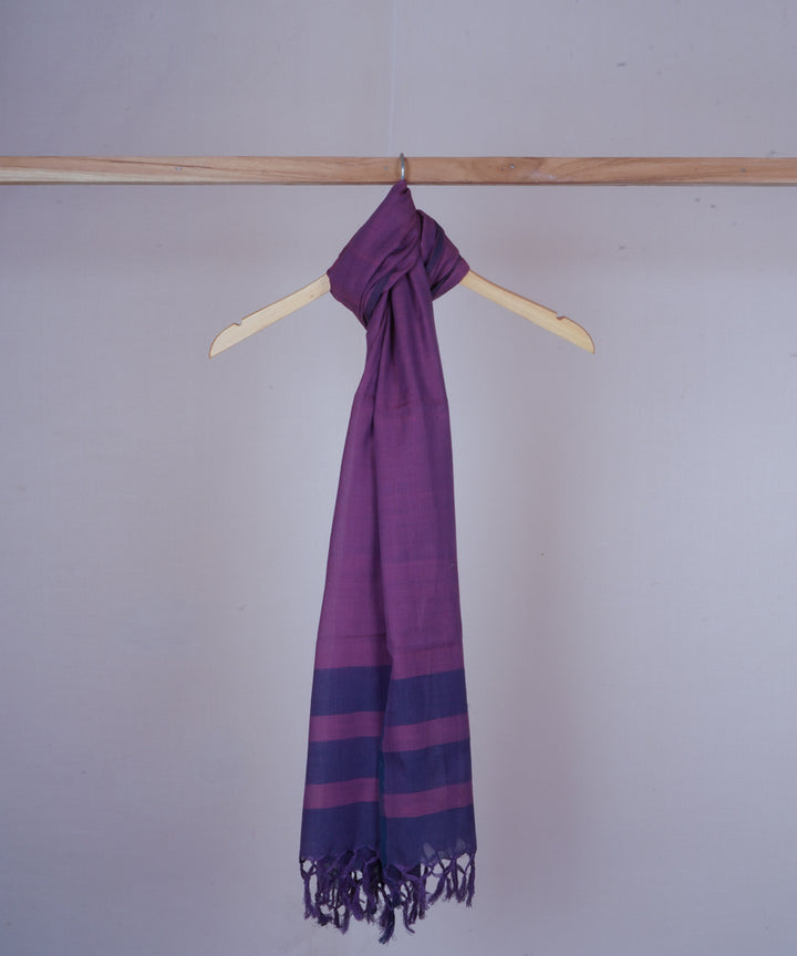 Mauve handwoven cotton stole