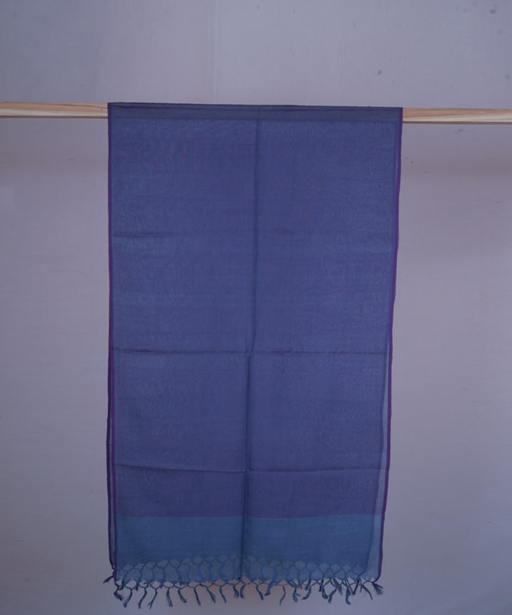 Purple handwoven cotton stole