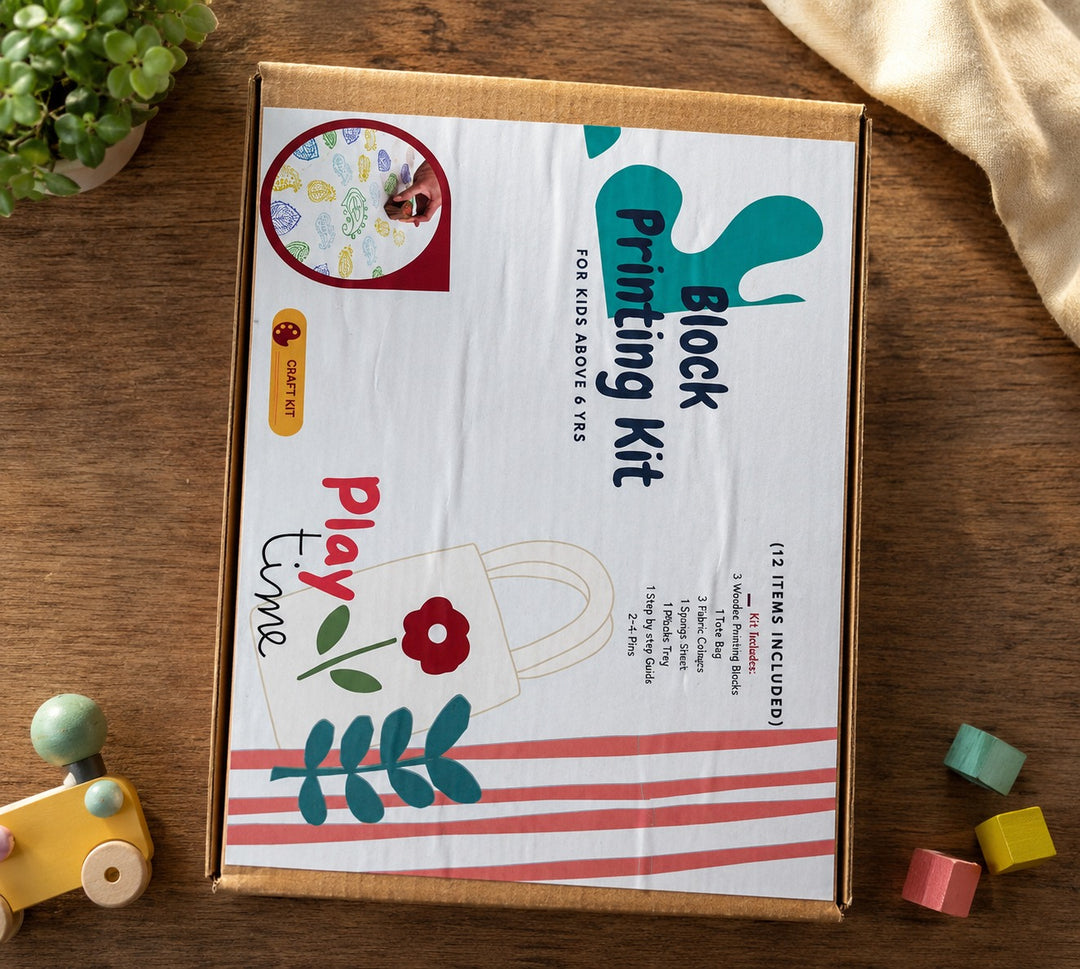 DIY Block Printing Kit for Kids (Age 6+)