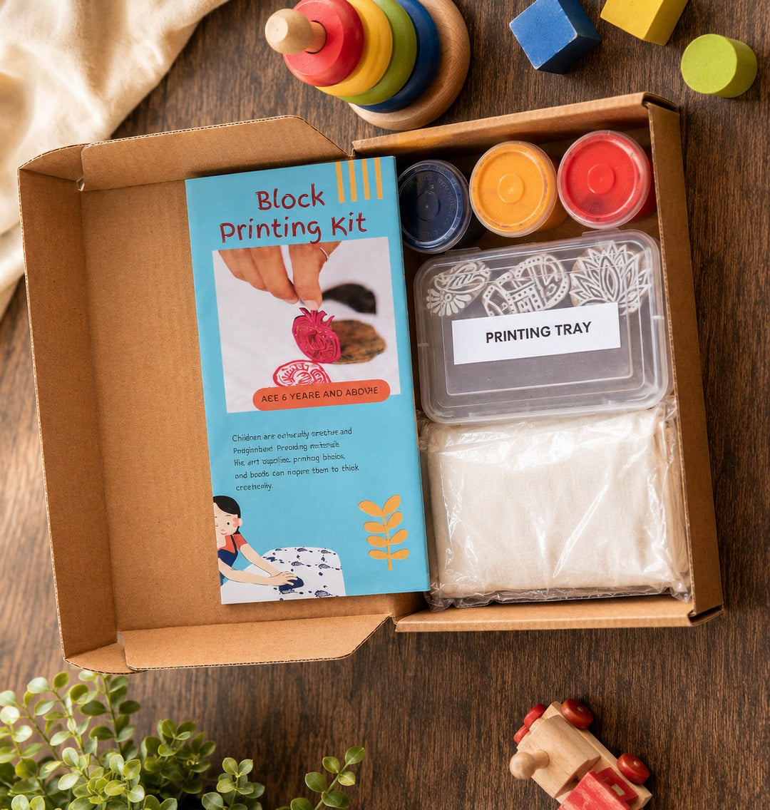 DIY Block Printing Kit for Kids (Age 6+)