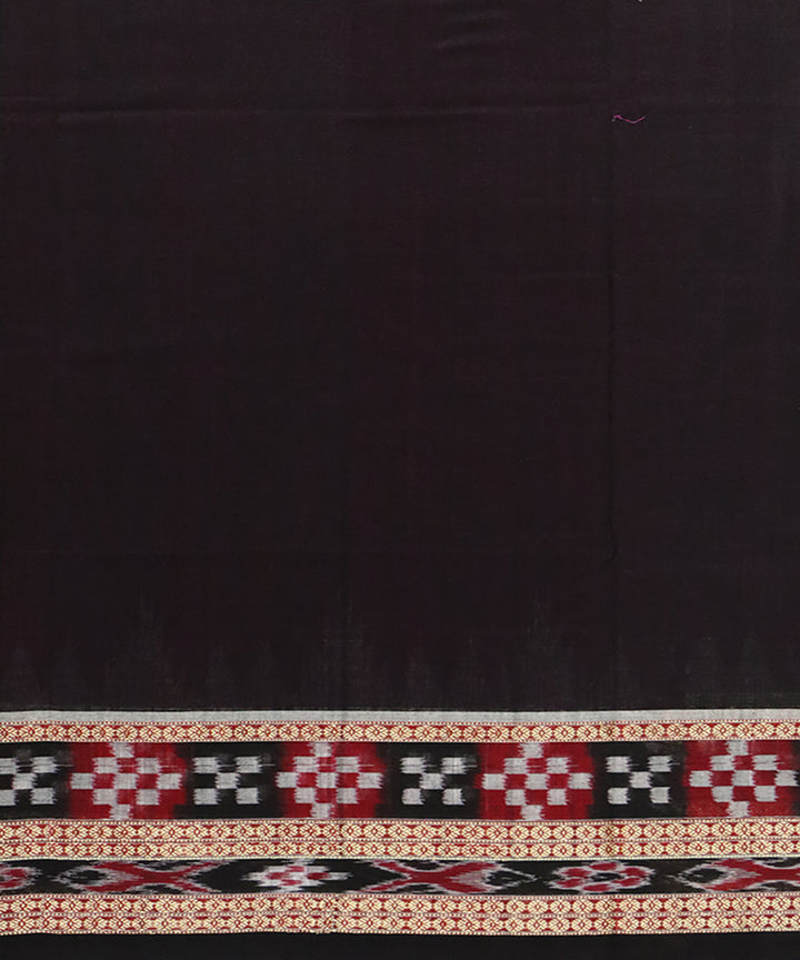 Fuchsia black pasapalli border sambalpuri cotton saree