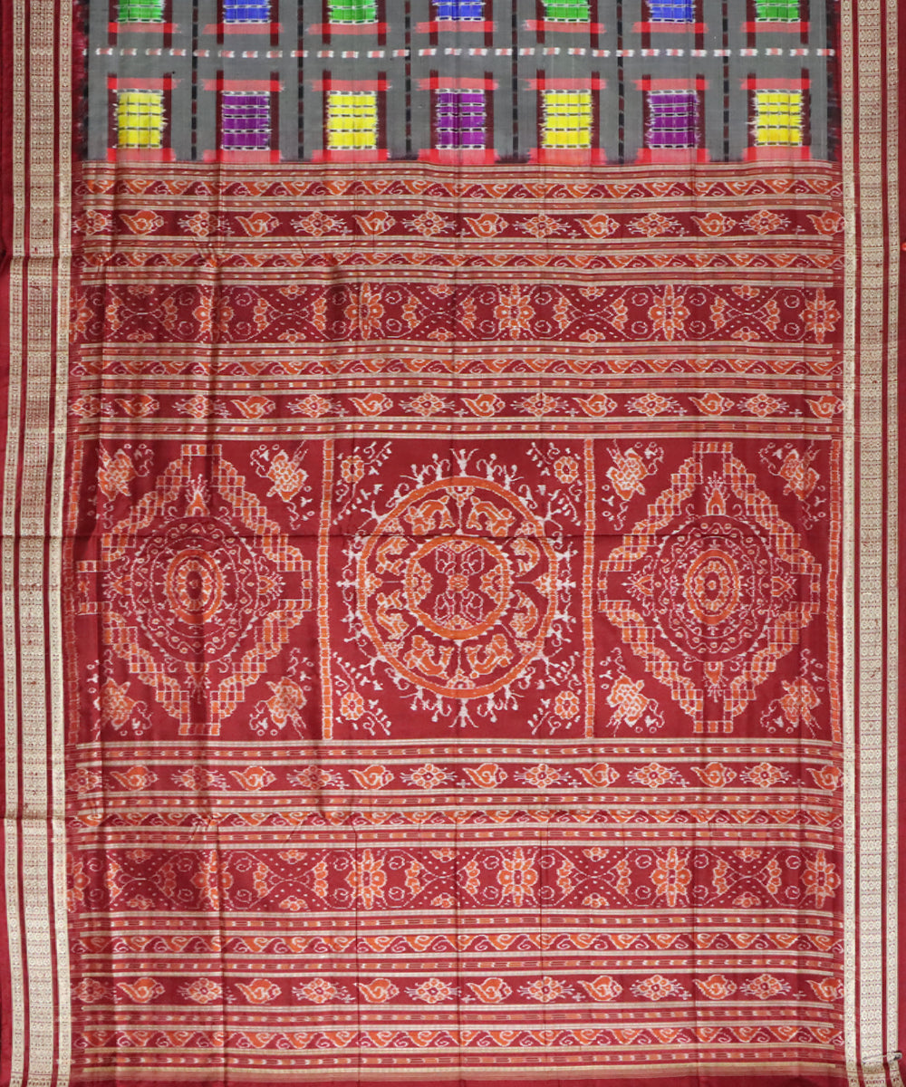 Multicolor handwoven sambalpuri ashwnini silk saree