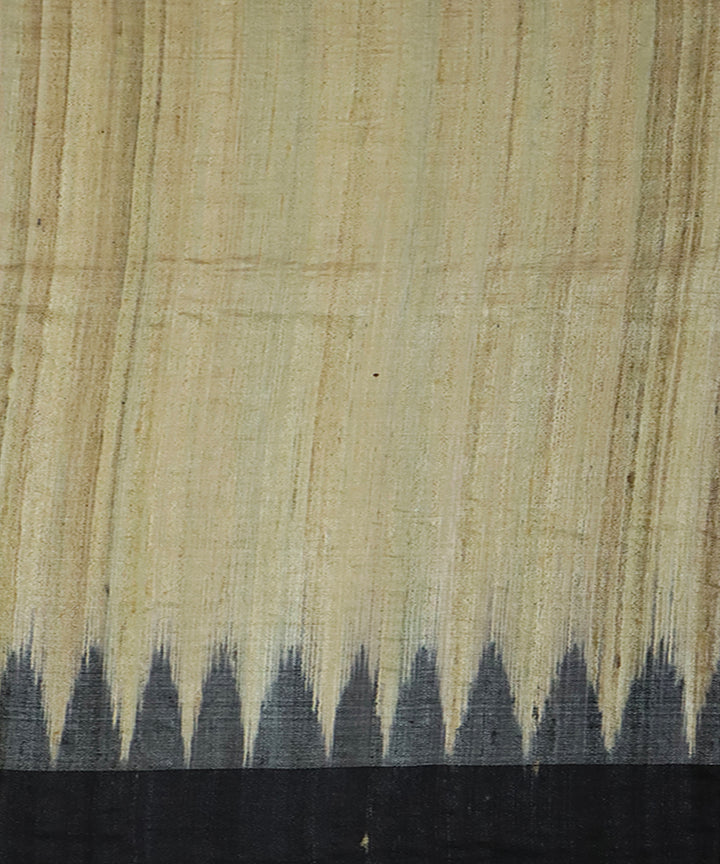 Cream red patli handwoven gopalpur gicha silk saree