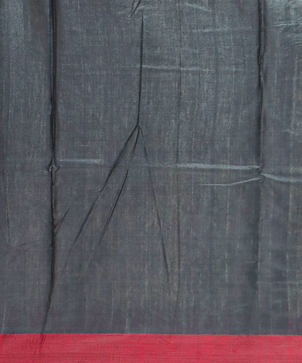 Cream red patli handwoven gopalpur gicha silk saree