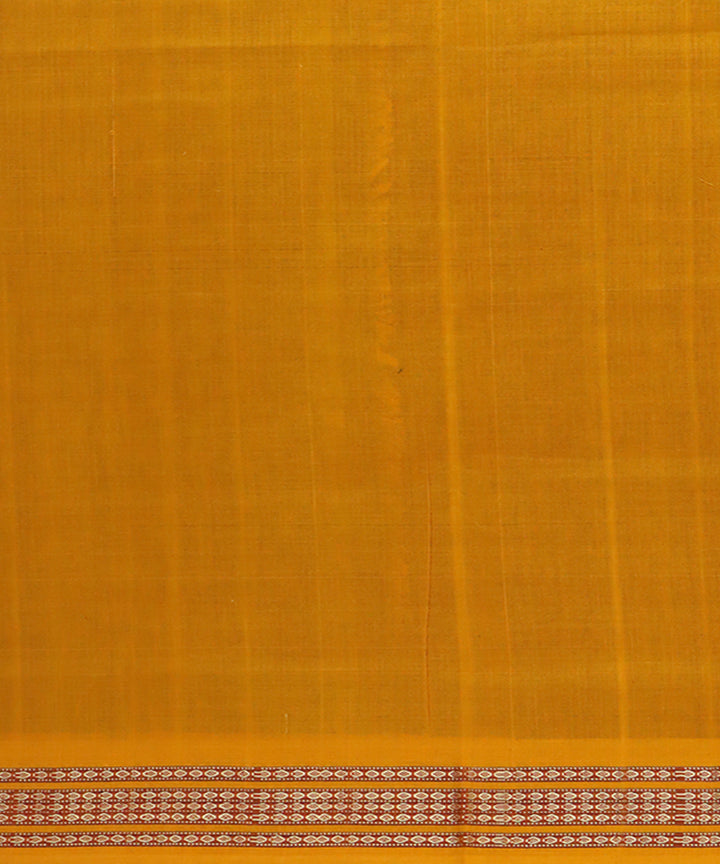 Navy blue yellow cotton handwoven bomkai saree