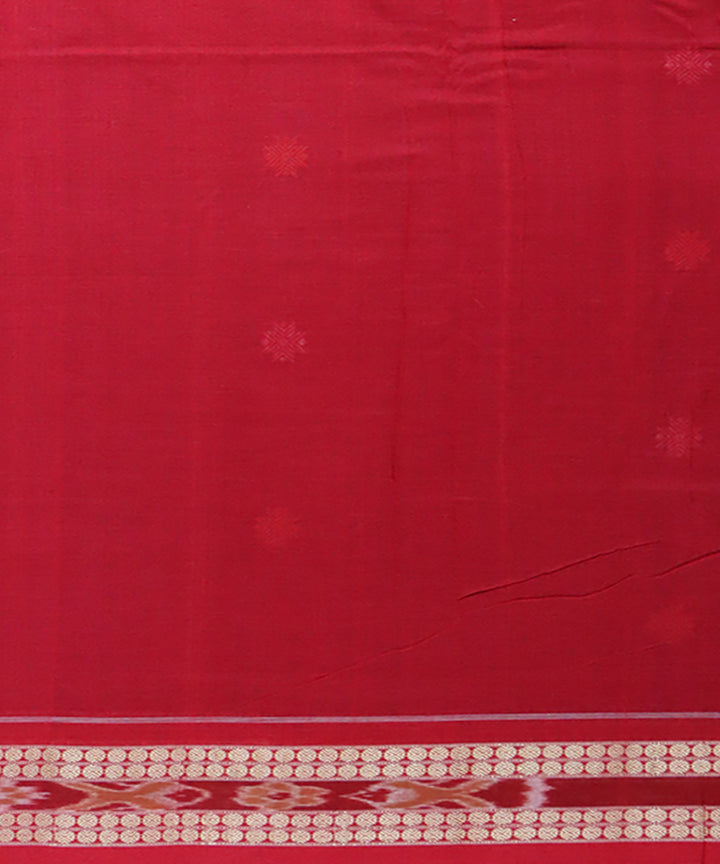 Purple red cotton handwoven bomkai saree