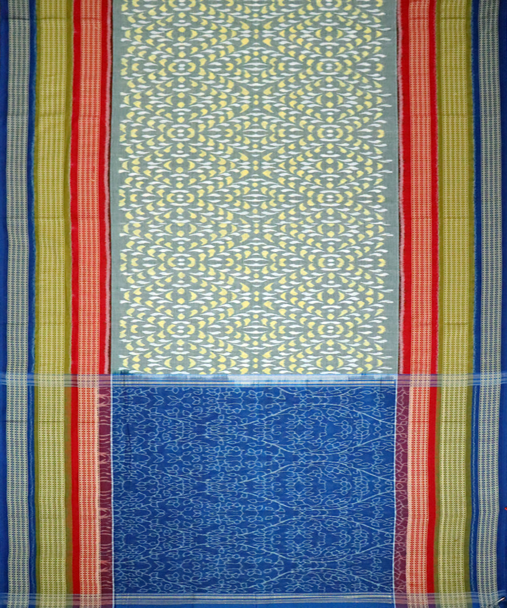 Multi color cotton handloom sambalpuri saree