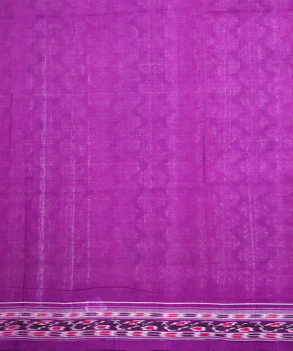 Lavender violet cotton handwoven sambalpuri saree