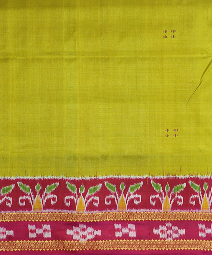 Citrine pink silk handwoven khandua saree
