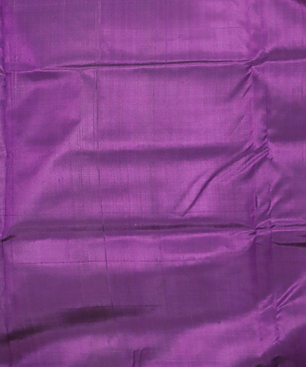 Multicolor violet silk handwoven khandua saree