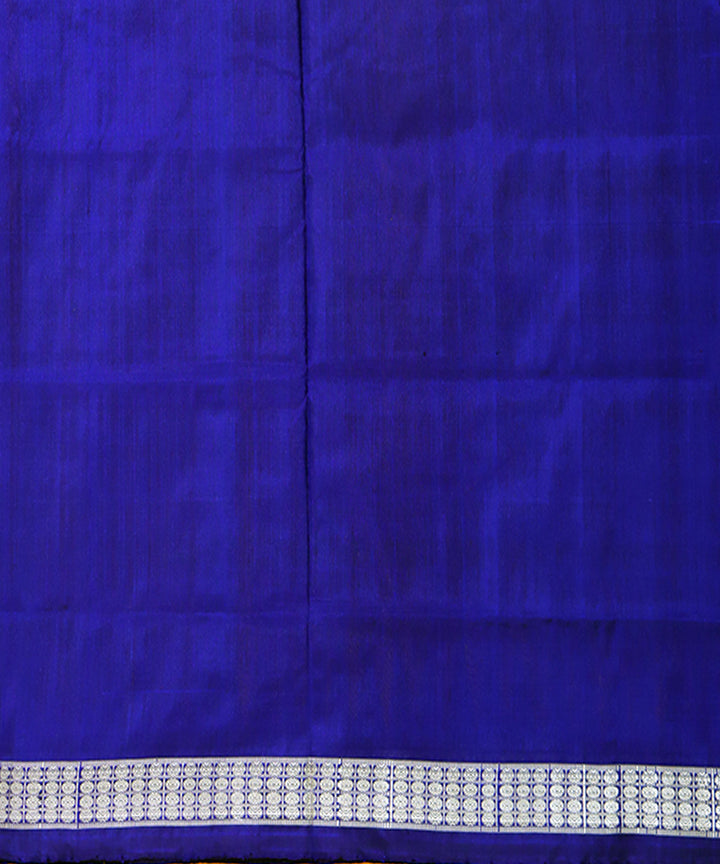 Yellow blue silk handwoven bomkai saree