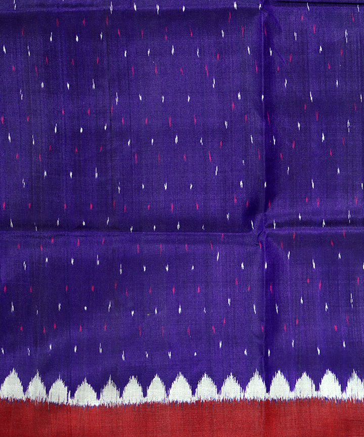 Multicolor maroon silk handwoven khandua saree