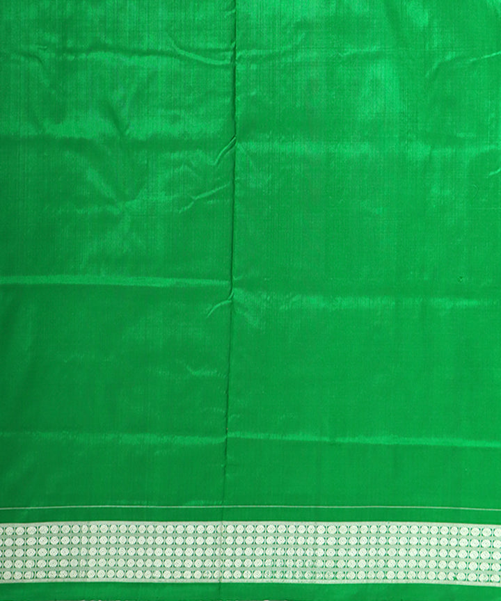 Light green green silk handwoven sambalpuri saree