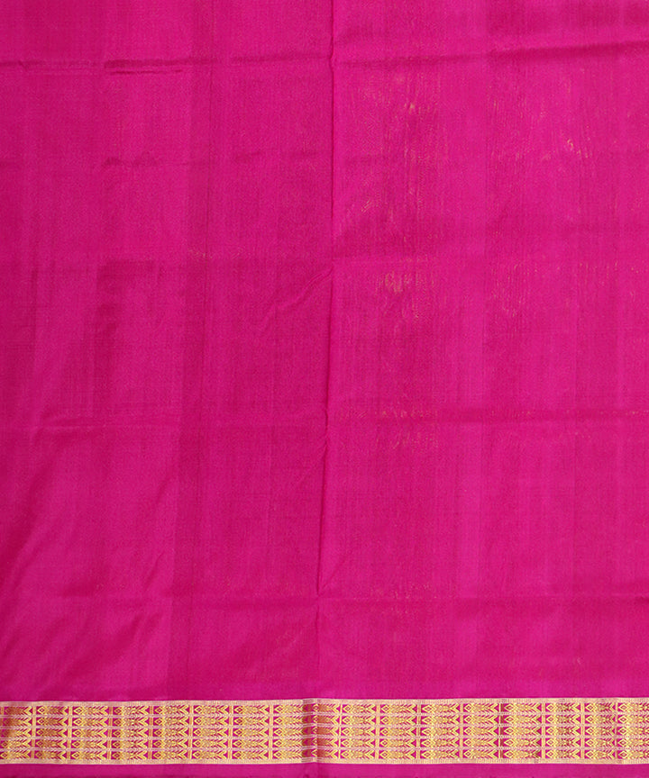 White violet silk handloom sambalpuri saree