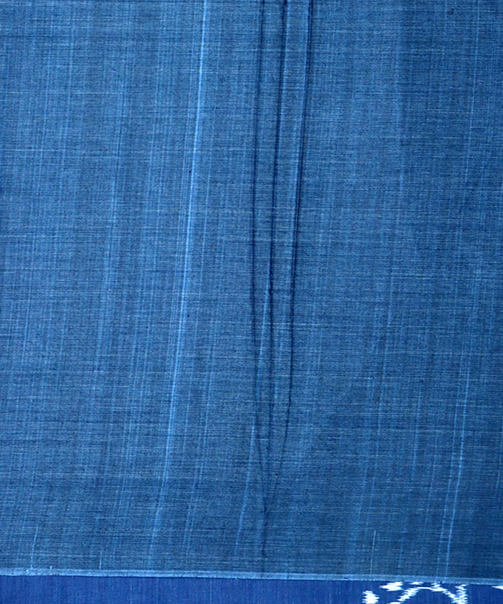 Carolina blue handloom cotton sambalpuri saree