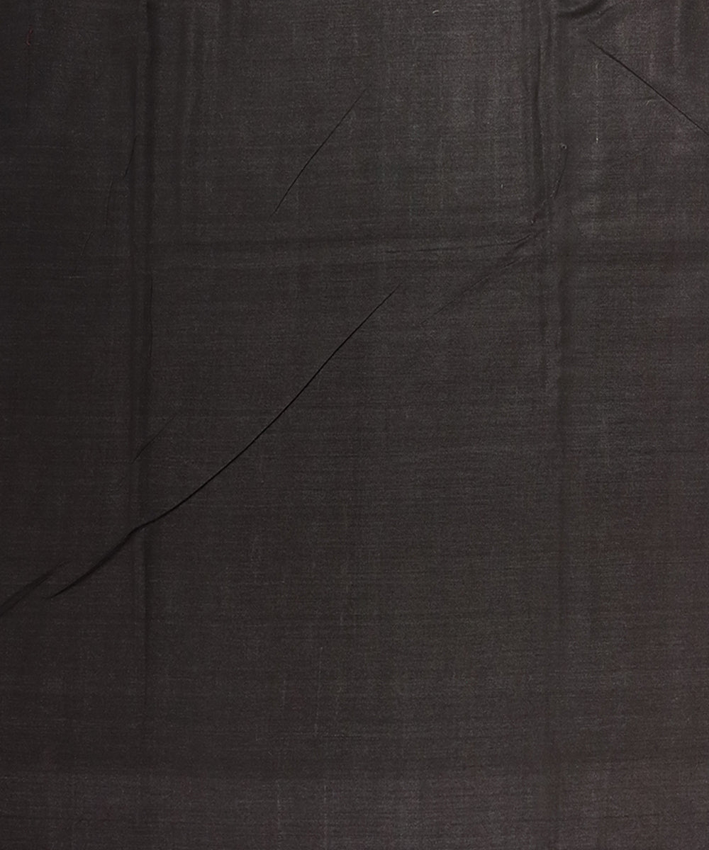 Violet black tussar silk handloom saree