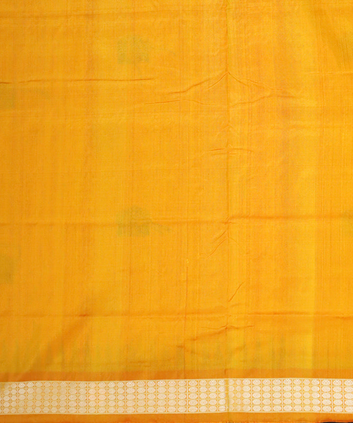 Black yellow silk handloom bomkai saree