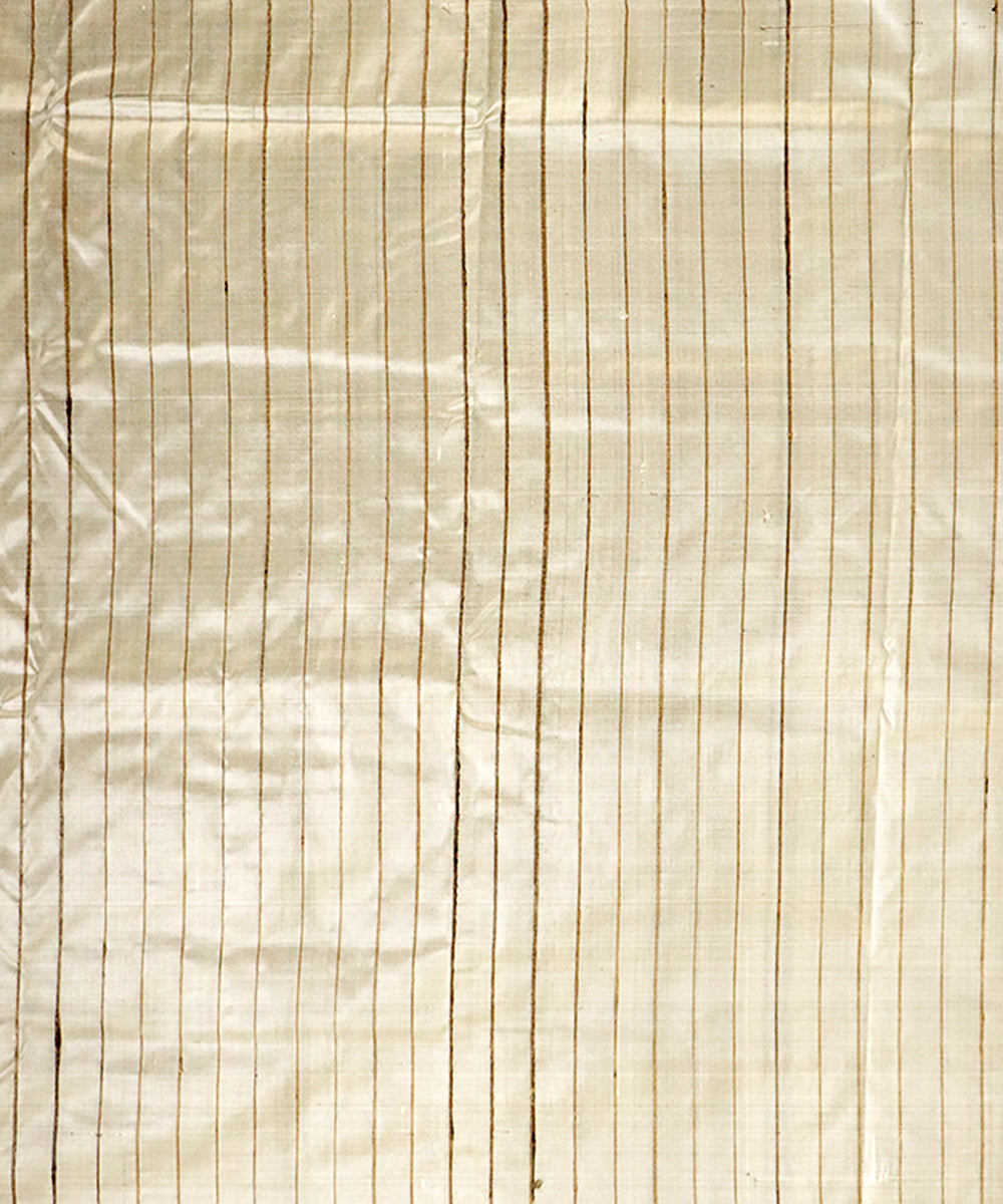 Black beige silk handloom nuapatna saree