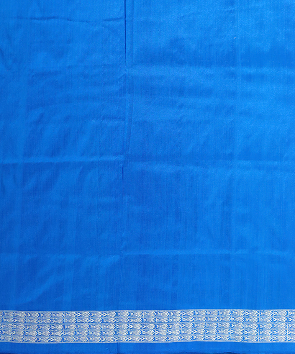 Sky blue silk handloom bomkai saree