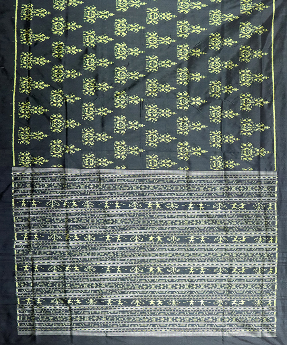 Black silk handloom sambalpuri saree