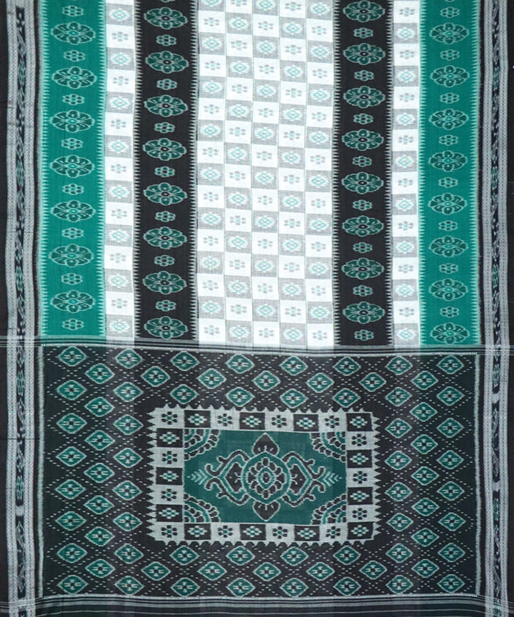 Multicolor black handloom cotton nuapatna saree