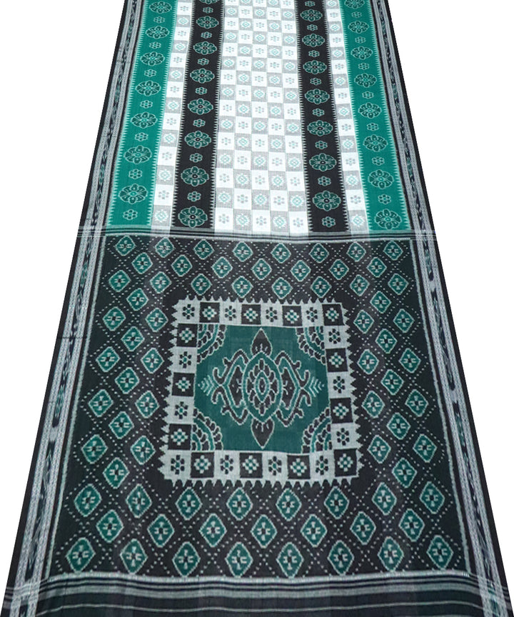 Multicolor black handloom cotton nuapatna saree
