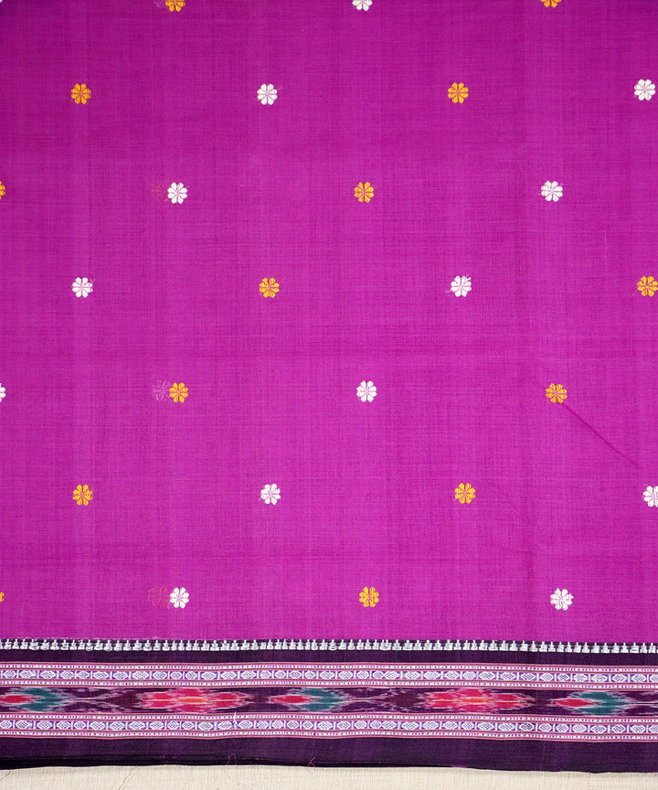 Violet boysenberry cotton handloom saree