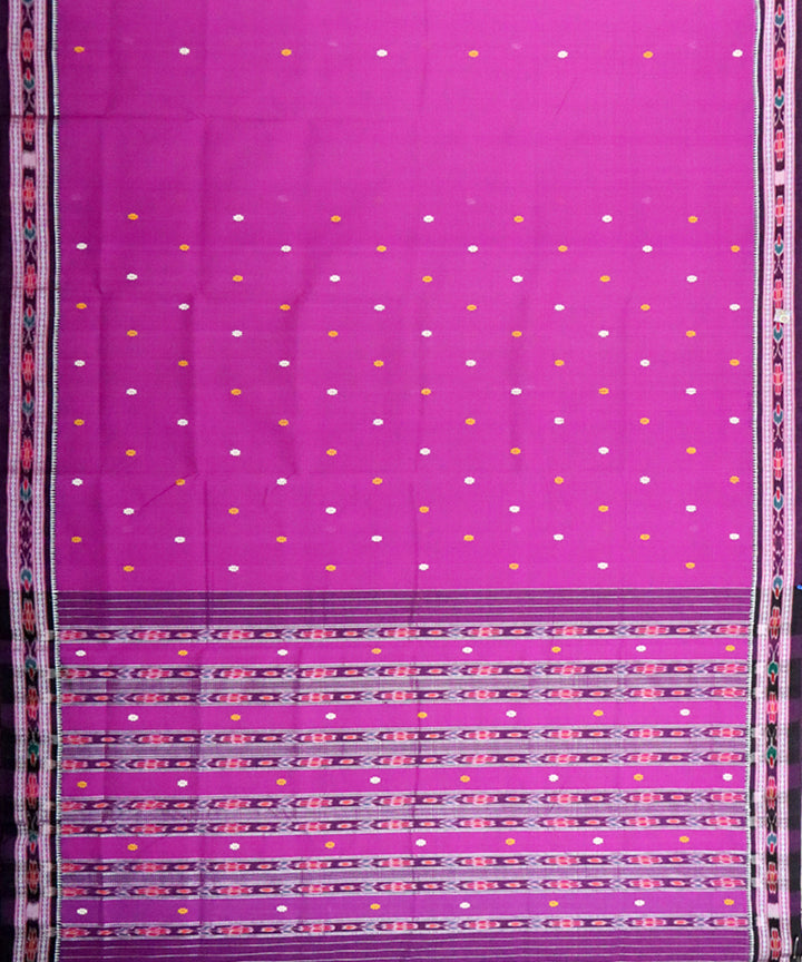 Violet boysenberry cotton handloom saree