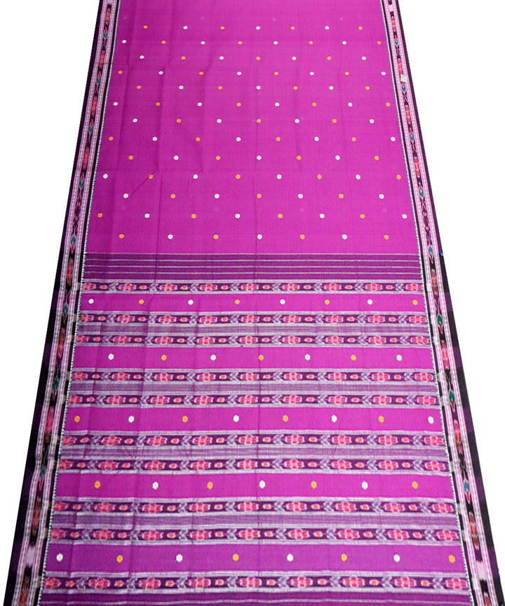 Violet boysenberry cotton handloom saree