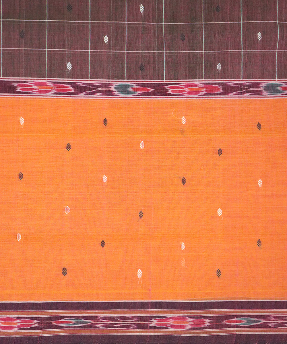 Multicolor cordovan cotton handloom saree