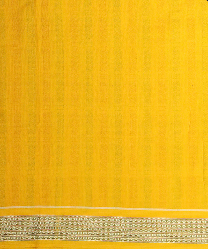 Black yellow cotton handloom bomkai saree