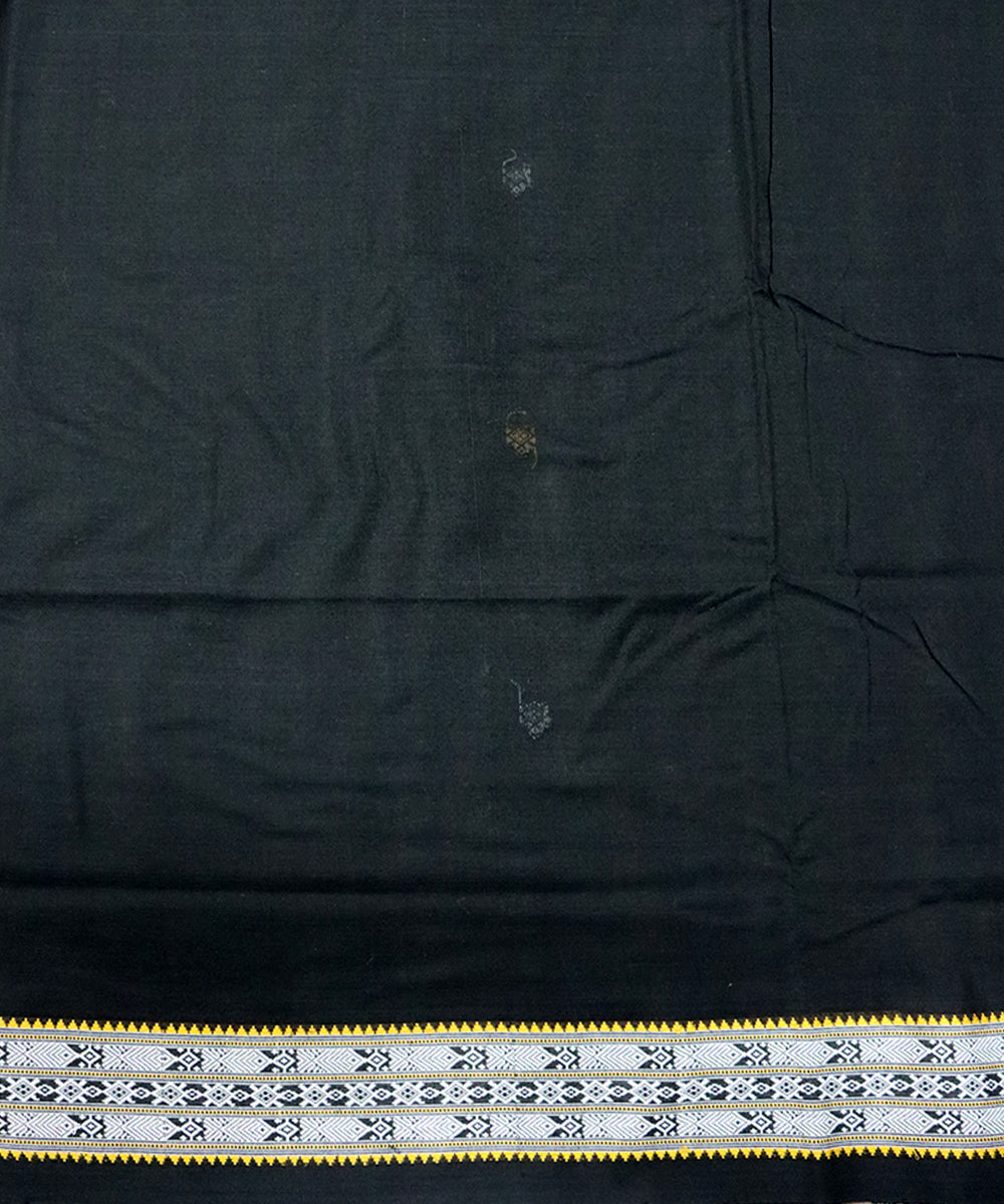 Black black cotton handloom sambalpuri saree