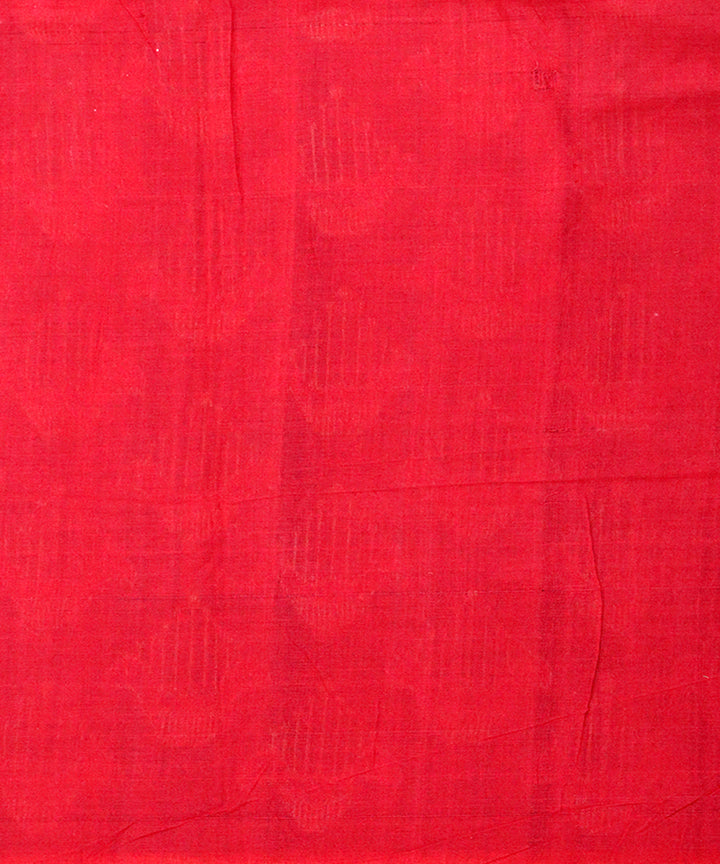 Deep koamaru red cotton handloom sambalpuri saree