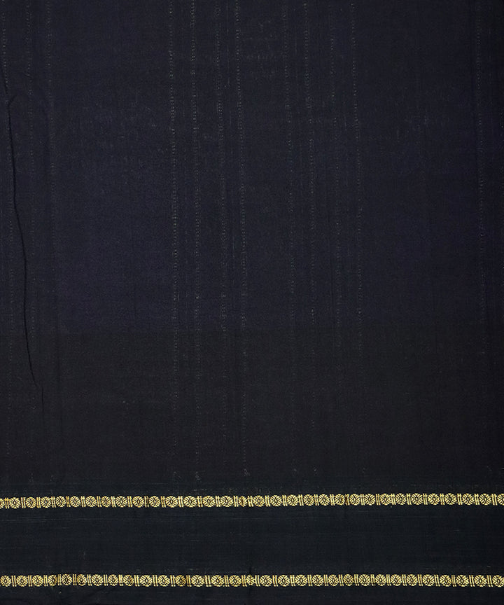 Purple black cotton handloom nuapatna saree