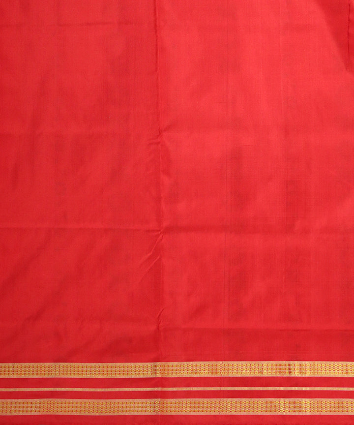 White red silk patli handloom sambalpuri saree