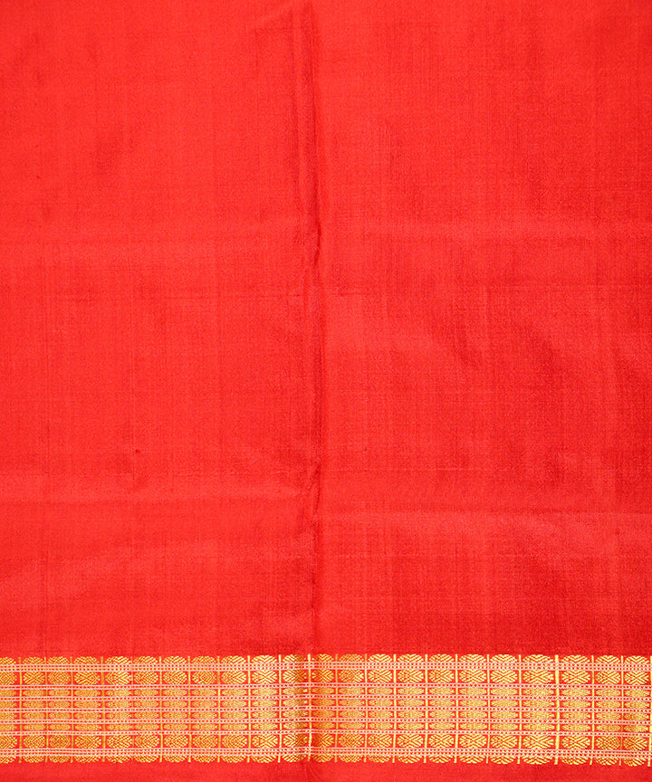 Black red silk handloom sambalpuri saree