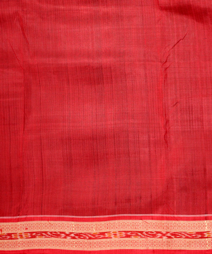 Multicolor maroon silk handloom khandua saree