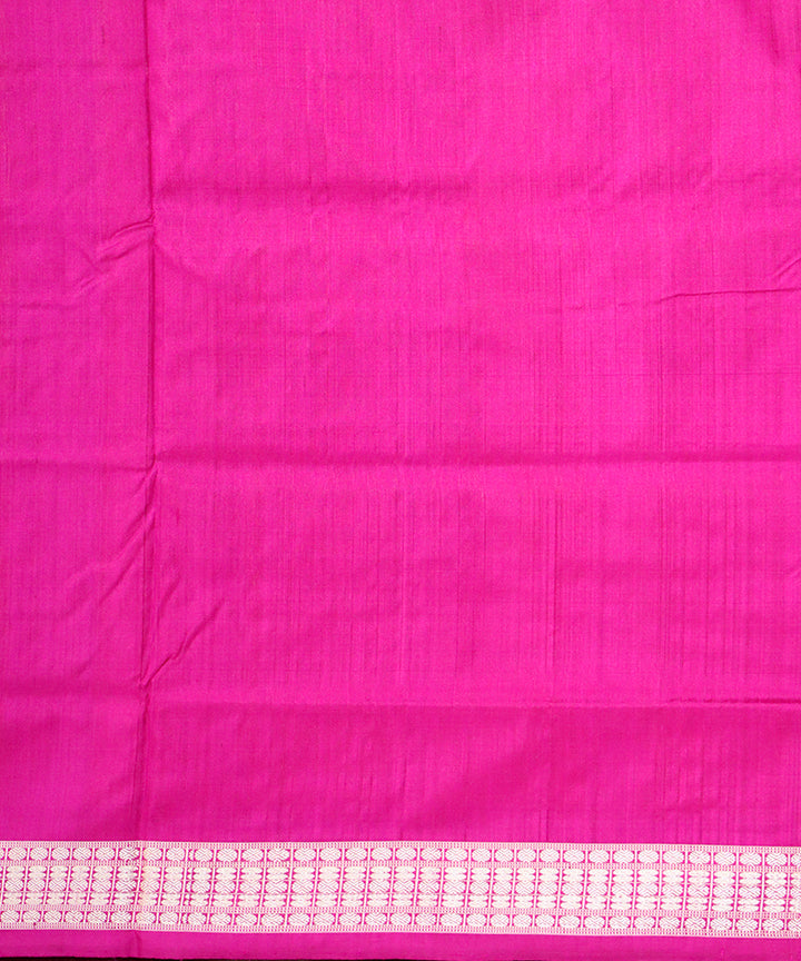 Deep coffee pink silk handloom bomkai saree