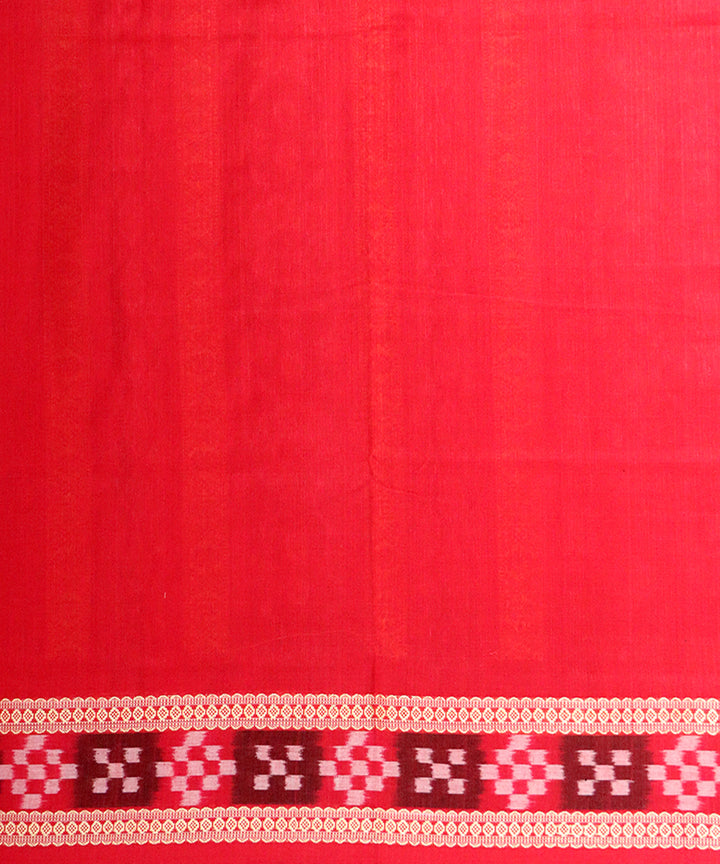 Dark green maroon cotton handloom bomkai saree