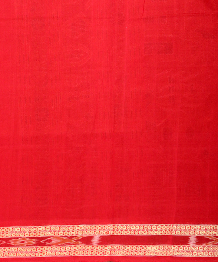 Bazaar red cotton handloom sambalpuri saree